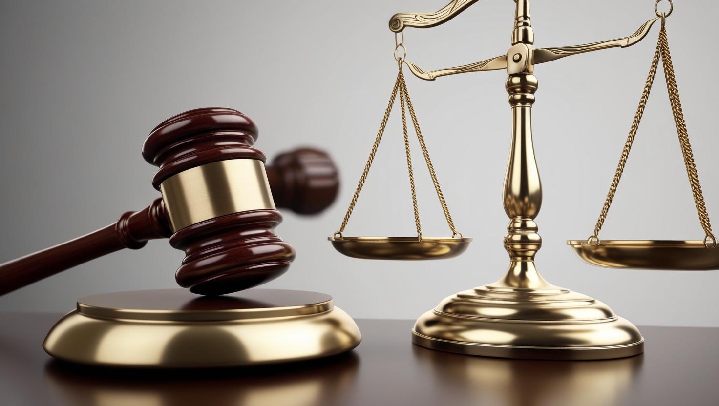 gavel and scale of justice